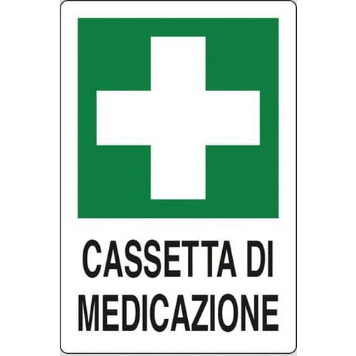 Cartello di emergenza - Cassetta di medicazione
