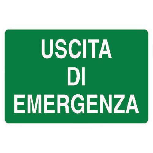 Cartello di emergenza - Uscita di emergenza