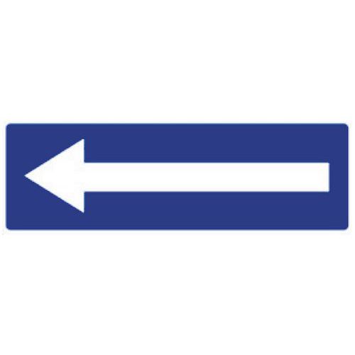 Cartello di indicazione - Freccia bianca sfondo blu
