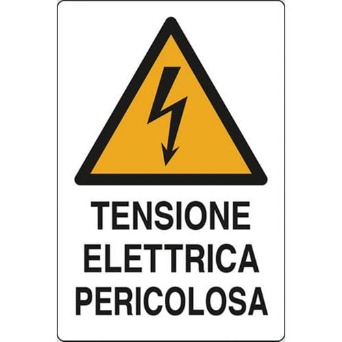 Cartello di pericolo - Tensione elettrica pericolosa