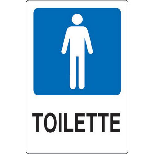 Cartello di indicazione - Toilette uomini