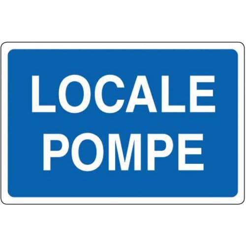 Cartello di indicazione - Locale pompe