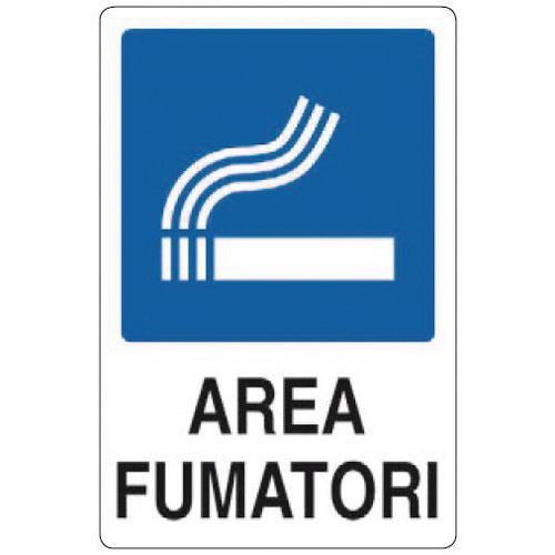 Cartello di indicazione - Area fumatori
