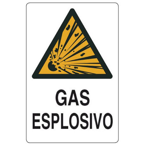 Cartello di pericolo - Gas esplosivo
