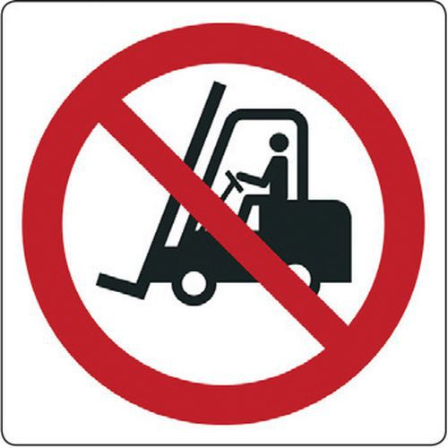Cartello di divieto - vietato il transito ai carrelli