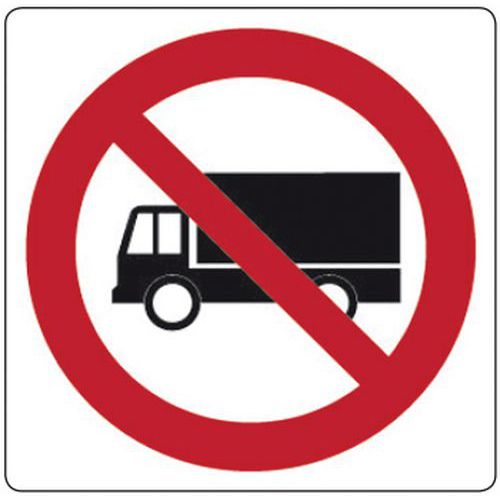 Cartello di divieto - divieto di circolazione per tutti i mezzi pesanti