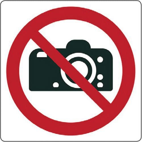 Cartello di divieto - vietato fotografare