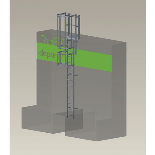Kit scala a gabbia completo - Altezza 3,50 m