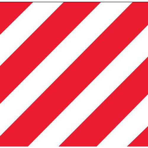 Cartello di segnalazione bicolore rosso/bianco - Novap
