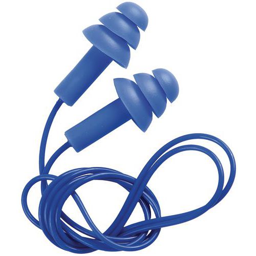 5 Paia Tappi Per Orecchie Riutilizzabili Howard Leight By Honeywell - SNR 30 DB, Per Airsoft, Lavoro, Musica