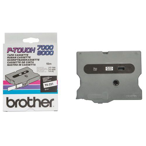 Confezioni di nastro per etichettatrici Brother - Larghezza 9 mm