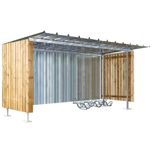 Riparo in metallo per veicoli a 2 ruote - Manutan Expert