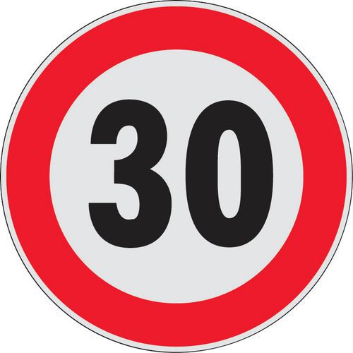 Segnaletica stradale - limite massimo di velocita' 30km/h
