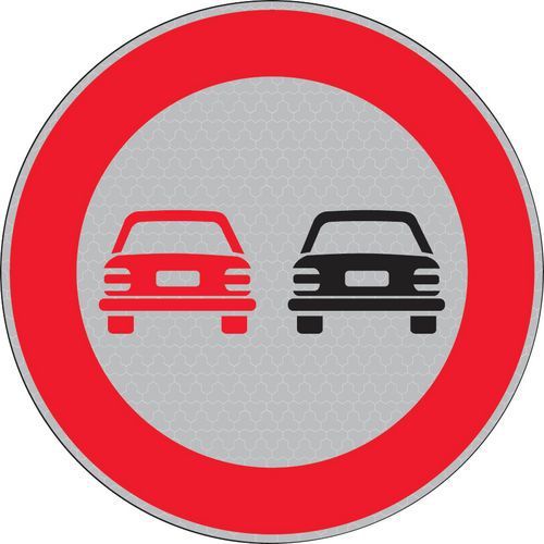 Segnaletica stradale - divieto di sorpasso