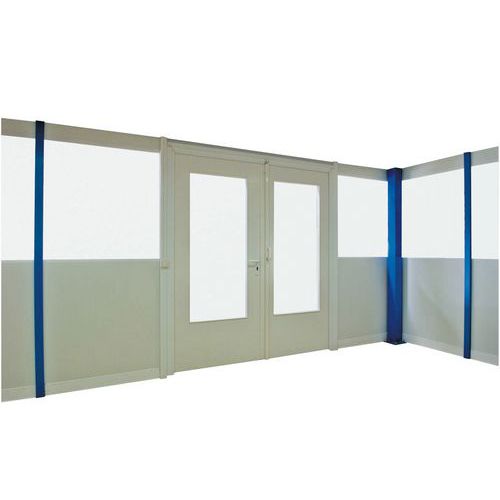 Raccordo per parete divisoria a parete semplice in melamminico - Altezza 2530 mm