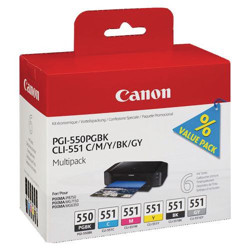 Cartuccia d'inchiostro - PGI-550/CLI-551 - Canon