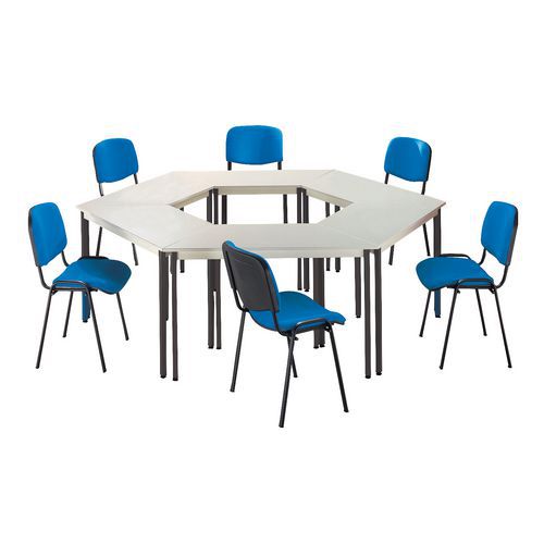 Set da riunione di 6 tavoli e 6 sedie