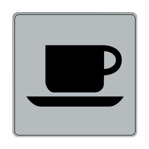Pittogramma in polistirene ISO 7001 - Caffè / buffet