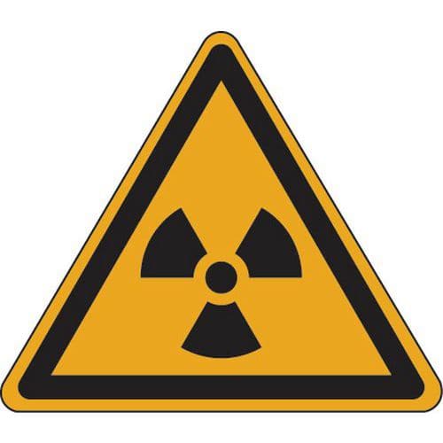 Cartello di pericolo - Sostanze radioattive o radiazioni ionizzanti - Adesivo