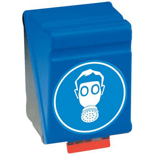 Scatola per dispositivi di protezione individuale Secubox - Maxi - Maschera respiratoria pieno facciale