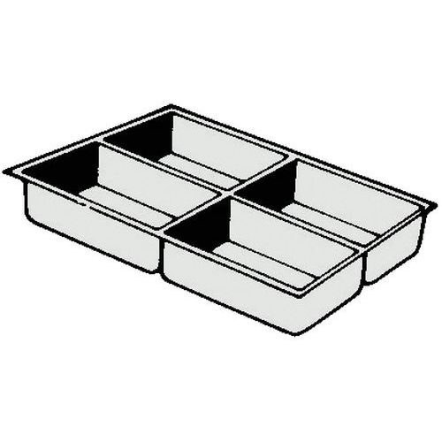 Vaschette porta oggetti per cassetti - 3 cm  - Clen