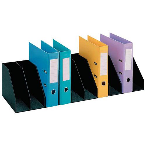 Casellario verticale con separatori fissi per armadi - nero - Paperflow