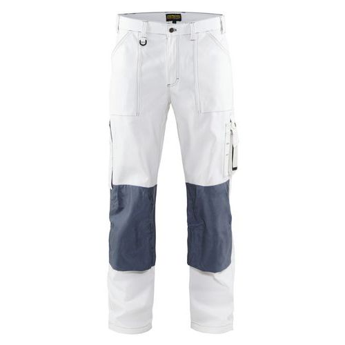 Pantaloni con piega Bianco