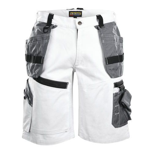 X1500 Painters Shorts Bianco/Grigio