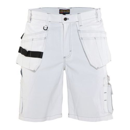 Pantaloni corti con tasche flottanti Bianco