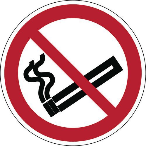 Pannello di divieto rotondo - Vietato fumare - Rigido
