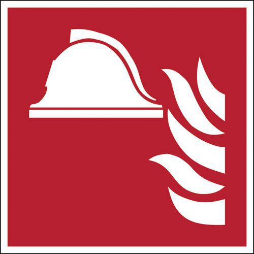 Cartello di sicurezza antincendio - quadrato - Attrezzature antincendio - Rigido