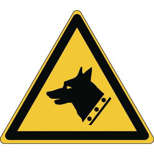 Cartello di pericolo - Cane da guardia - Rigido