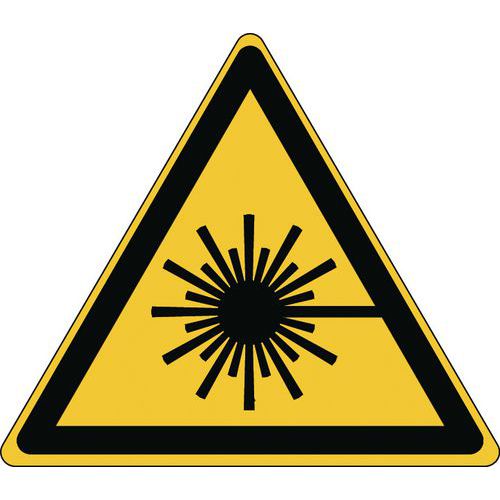 Cartello di pericolo - Irraggiamento laser - Rigido