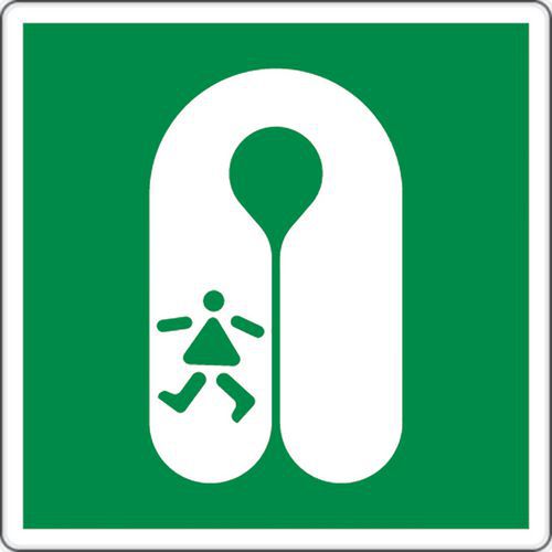 Cartello di emergenza - Giubbotto salvagente per bambini - Alluminio