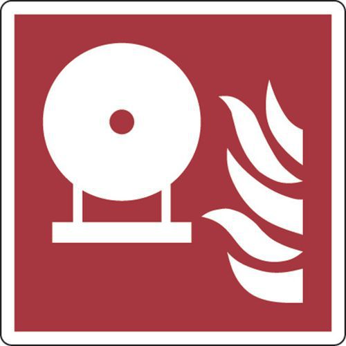 Cartello antincendio - Estintore fisso - Alluminio