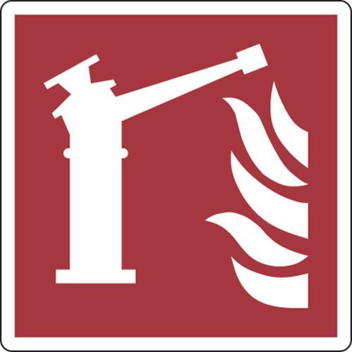 Cartello antincendio - Terminale e lancia antincendio - Alluminio
