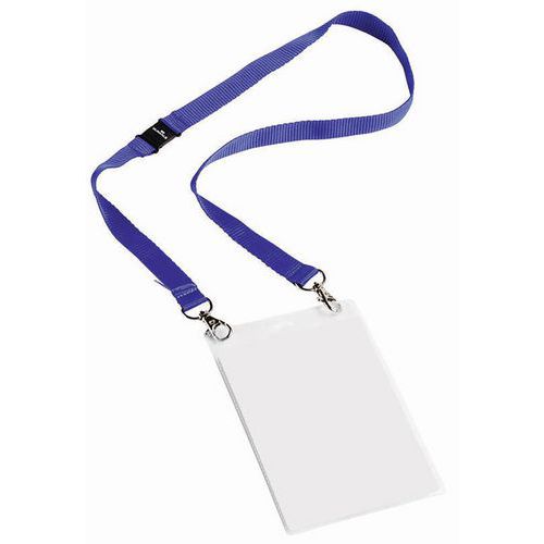 Porta-badge per eventi - Con laccetto in tessuto