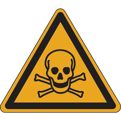 Cartello di pericolo - Materiali tossici - Alluminio