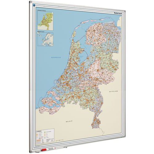 Carta stradale magnetica dell'Olanda 120x90 cm