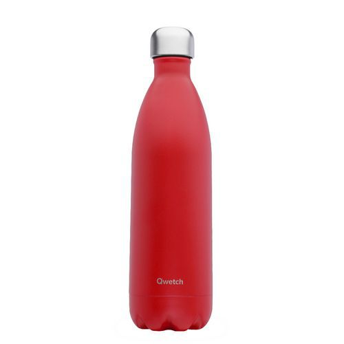 Bottiglia isotermica da 1 L rosso Matt - Qwetch