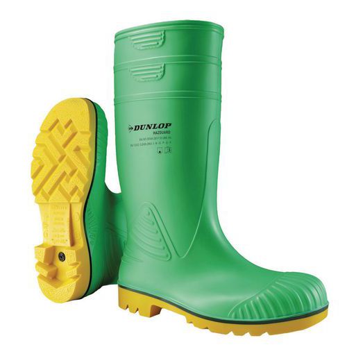 Stivali di sicurezza resistenti ai prodotti chimici verdi Acifort® S5 HRO CR AN SRC