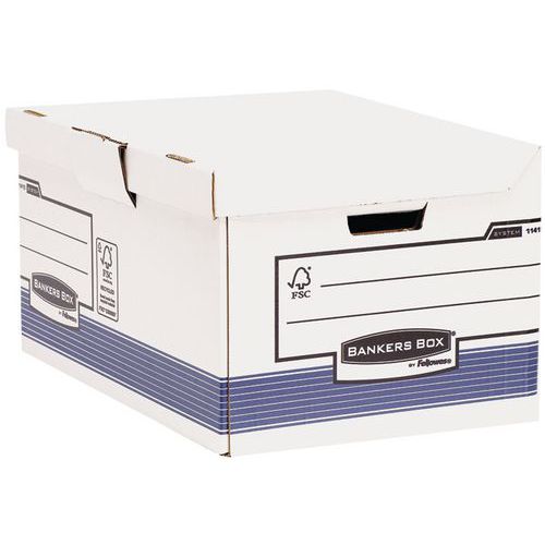 Contenitore per scatole per archivio Bankers Box a montaggio rapido A4+