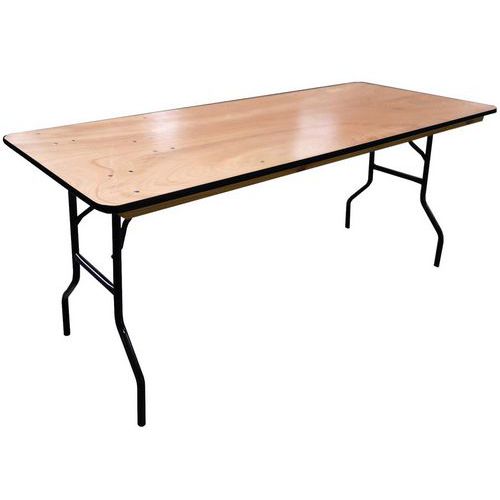 Tavolo pieghevole in legno - 183x76 cm - Furnitrade