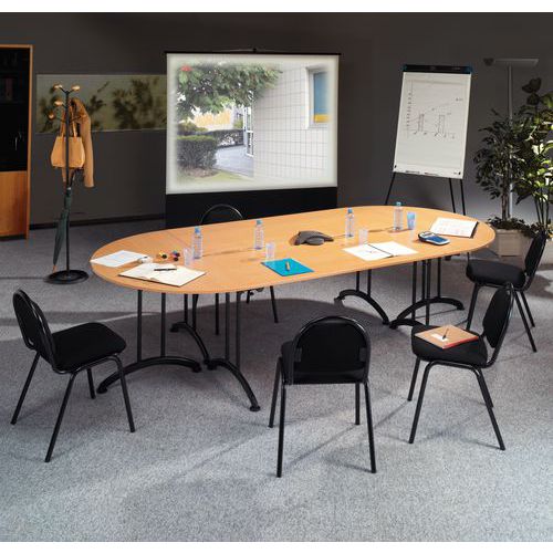 Tavolo modulare per riunioni - Base nera