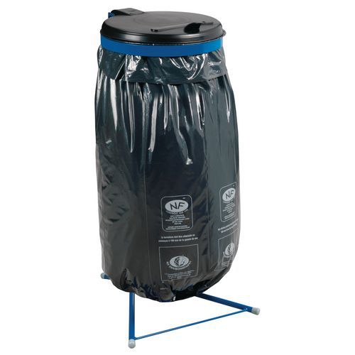 Supporto Porta Sacchetti Per Spazzatura – 120 Litri – Diametro 43 X H 74 Cm – Plastica Riciclabile
