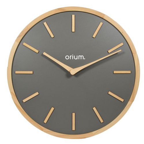 Orologio 30 cm Elegance in legno grigio antracite - Orium