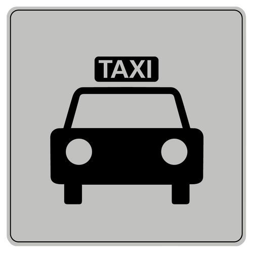 Pittogramma in polistirene ISO 7001 - Taxi