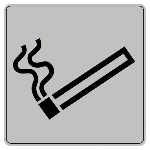 Pittogramma in polistirene ISO 7001 - Area fumatori