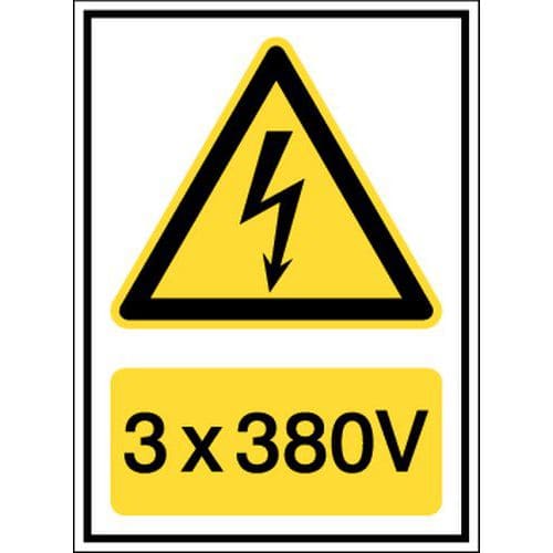 Cartello di pericolo “Voltaggio”