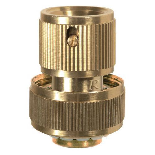 KOTARBAU Set 2 Raccordi Rapidi In Ottone 3/4" | Connettori Universali Per Tubo Da Giardino | Antiscivolo E Anticorrosione